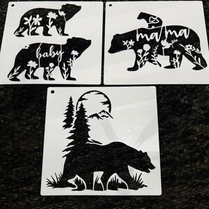 Bear Stencil Set